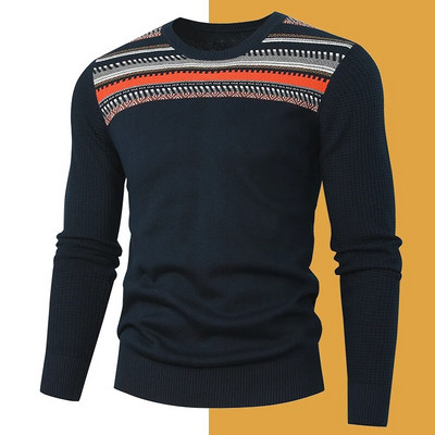 Jauns modes vīriešu džemperis džemperis ikdienišķs rudens plāns džemperis džemperis vīriešu ziemas trikotāžas džemperi Topi vīriešu džemperis liela izmēra 4XL