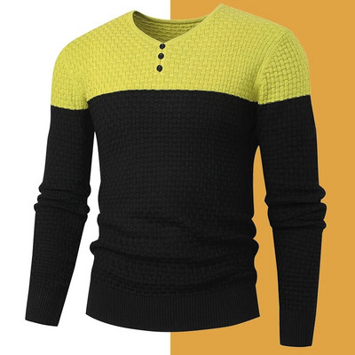 Jauns modes vīriešu džemperis džemperis ikdienišķs rudens plāns džemperis džemperis vīriešu ziemas trikotāžas džemperi Topi vīriešu džemperis liela izmēra 4XL