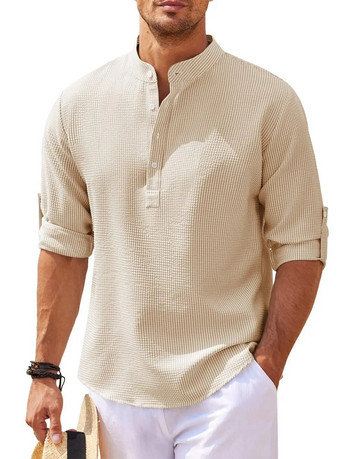 2024 Νέο ανδρικό μπλουζάκι με γιακά ανδρικό T-shirt Ανδρικό μακρυμάνικο πουκάμισο Ανδρικό πουκάμισο casual Top ανδρικό μακρυμάνικο τοπ ανδρικό πουκάμισο S-5XL