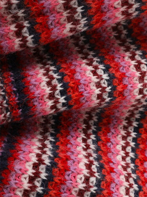 Πουλόβερ για γυναίκες μόδα 2023 Μακρυμάνικο ριγέ συνονθύλευμα Κομψό γυναικείο πουλόβερ πλεκτό Φθινοπωρινό Χειμώνα Streetwear C-056