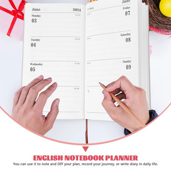 The Notebook Office Schedule Notepad 2024 Agenda Planning Handbook Weekly Planner Supply Pu Students Portable