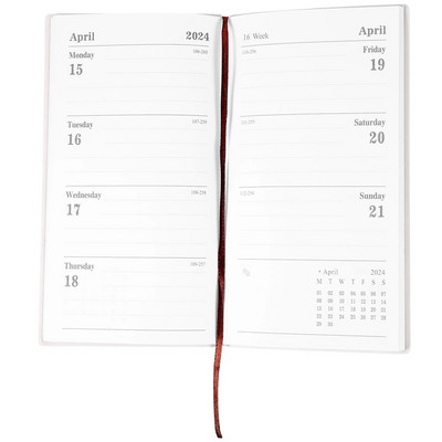 A Jegyzetfüzet Iroda ütemterve Jegyzettömb 2024 Agenda Tervezési kézikönyv Heti tervező Ellátás Pu tanulóknak Hordozható