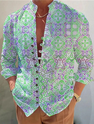 Vasaras vīriešu krekli, balti 3D druka