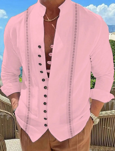 Vasaras vīriešu krekli, balti 3D druka