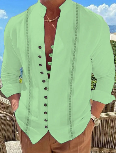 Vasaras vīriešu krekli, balti 3D druka