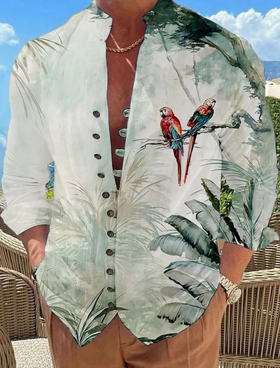 Vasaras vīriešu krekli, balti 3D druka