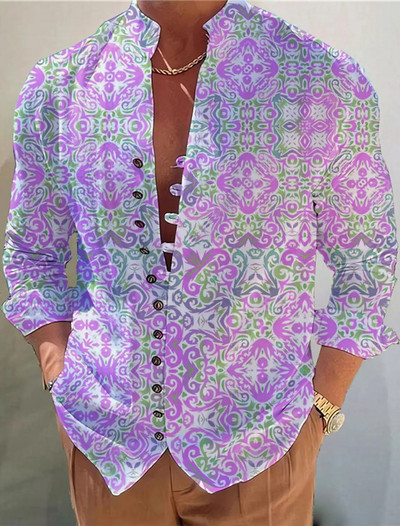 Vasaras vīriešu krekli, balti 3D druka