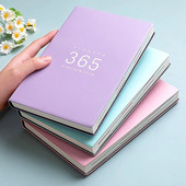 PU Leather 2024 Agenda Book Fashion A5 365 Days Calendar Book Stationery Καθημερινό Εβδομαδιαίο Σχεδιασμό