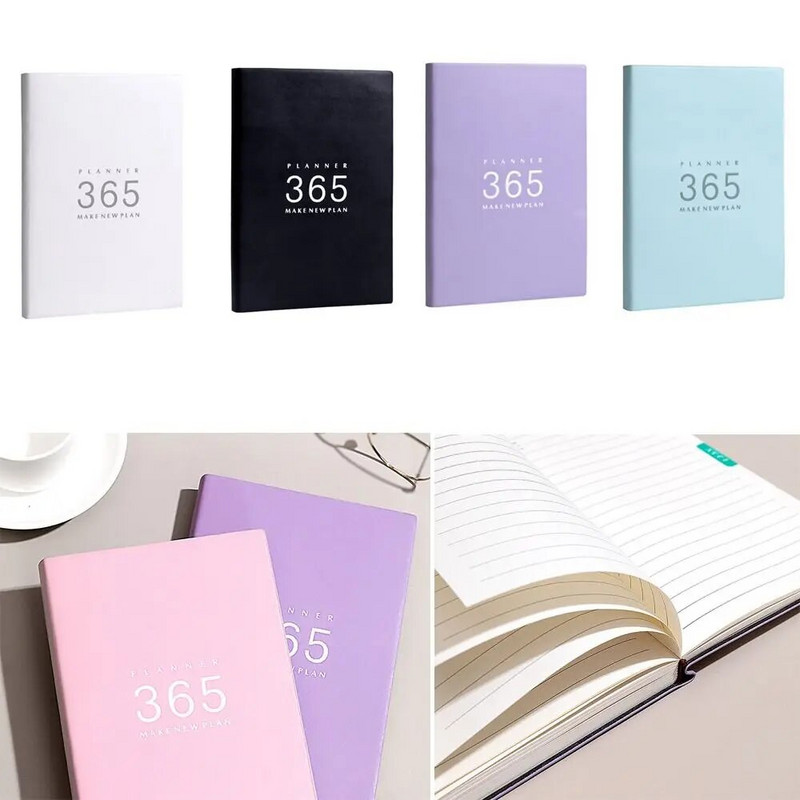 PU Leather 2024 Agenda Book Fashion A5 365 Days Calendar Book Stationery Καθημερινό Εβδομαδιαίο Σχεδιασμό