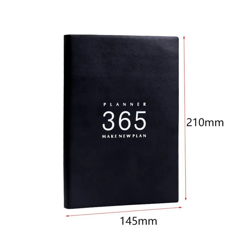 PU Leather 2024 Agenda Book Fashion A5 365 Days Calendar Book Stationery Καθημερινό Εβδομαδιαίο Σχεδιασμό