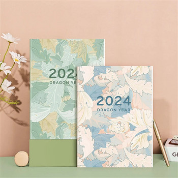 Πρόγραμμα βιβλίων ατζέντας 2024 Σημειωματάρια A4 A5 Δημιουργικό σχέδιο λουλουδιών Υπενθύμιση Χρονοδιάγραμμα Ημερομηνίες γραφείου Σημειωματάριο Σχεδιασμός ημερολογίου
