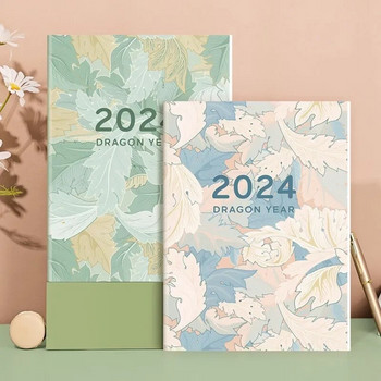 2024 Agenda Planner A5 Блокчета за писане Дневник Седмични цели Контролен списък с навици Графици Органайзер Сладко цвете Тетрадка Ученически пособия