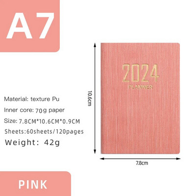 Laser Agenda 2024 Planner Notebook Cuadernos Cahier Colorful Notebook Planner 2024 Journal Libretas Diary Cuaderno Notebooks
