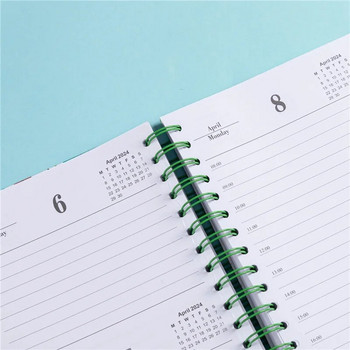 Έγχρωμα φτερά 365 Ημερών Σχεδιασμός Ημερολογίου Σημειωματάριο Ημερήσιου Προγραμματισμού Σημειωματάριο 2024 Πρόγραμμα Ατζέντας για Σχολικό Γραφείο Ημερολόγιο