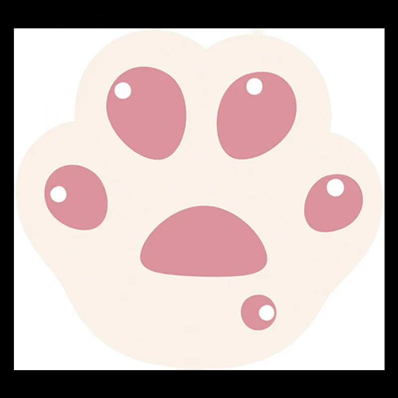 Peles paliktnis, gumijas jauks kaķa ķepas raksts, neslīdošs pelēm, ērti galda paklājiņi klēpjdatoram datoram, datorspēļu peles paliktņa galda paliktnis