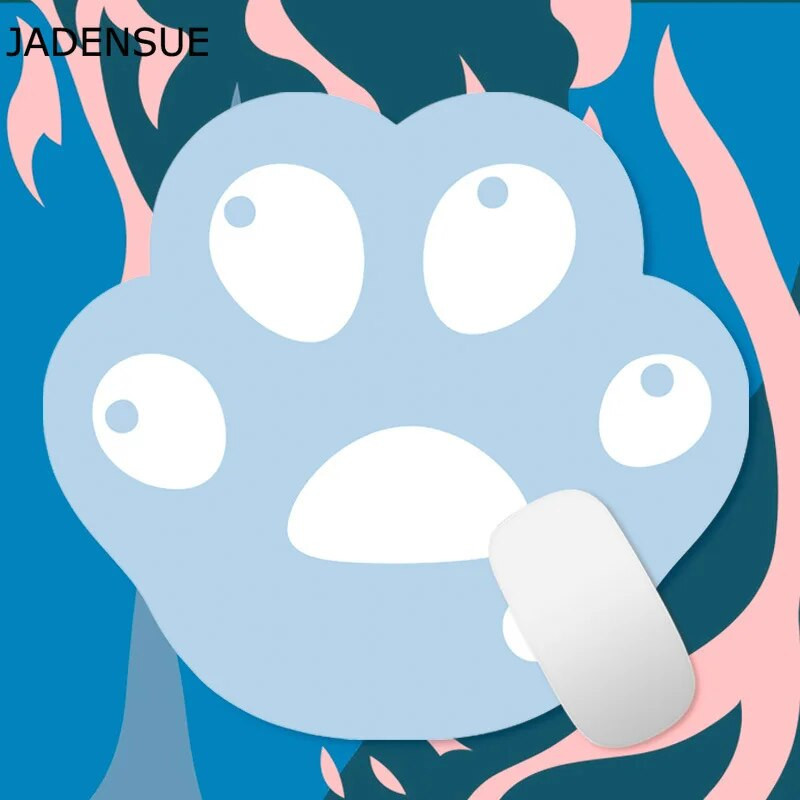 Peles paliktnis, gumijas jauks kaķa ķepas raksts, neslīdošs pelēm, ērti galda paklājiņi klēpjdatoram datoram, datorspēļu peles paliktņa galda paliktnis