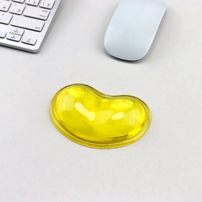 Kvaliteetne laineline südamekujuline mugav geel arvutihiir käe randmetugi tugipadi, moodne silikoonist südamekujuline randmepadi