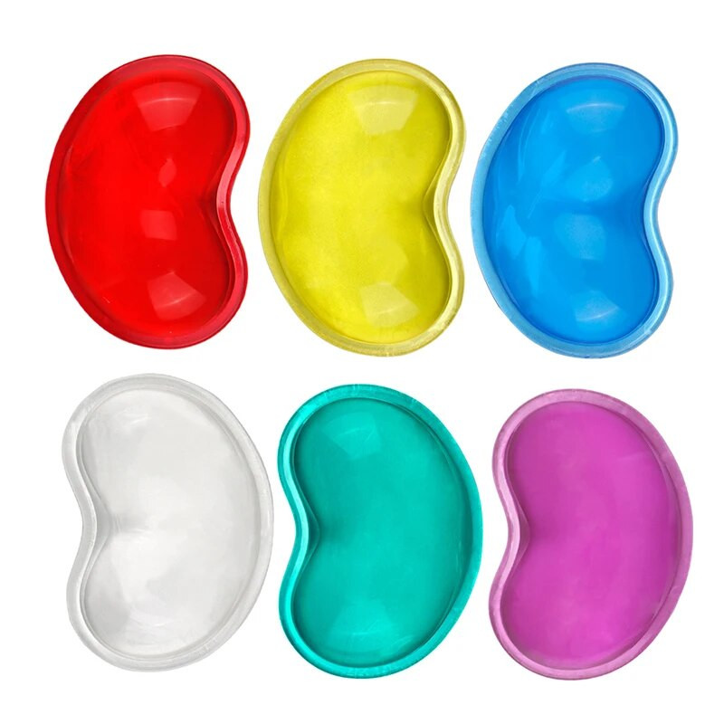 Kvaliteetne laineline südamekujuline mugav geel arvutihiir käe randmetugi tugipadi, moodne silikoonist südamekujuline randmepadi