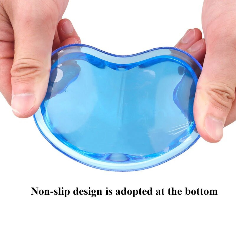 Kvaliteetne laineline südamekujuline mugav geel arvutihiir käe randmetugi tugipadi, moodne silikoonist südamekujuline randmepadi