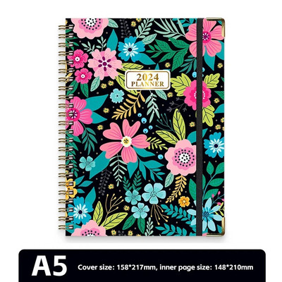 2024 A5 angol tervező Jegyzetfüzet Heti Tervező Napirend Cél Szokás Ütemezés Folyóirat Jegyzetfüzet Irodaszerek Irodai tanszerek