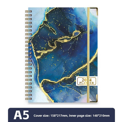 2024 A5 angol tervező Jegyzetfüzet Heti Tervező Napirend Cél Szokás Ütemezés Folyóirat Jegyzetfüzet Irodaszerek Irodai tanszerek