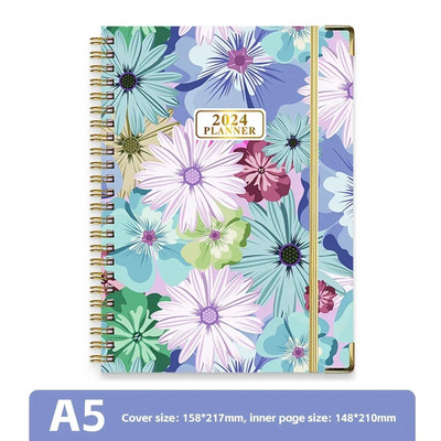 2024 A5 angol tervező Jegyzetfüzet Heti Tervező Napirend Cél Szokás Ütemezés Folyóirat Jegyzetfüzet Irodaszerek Irodai tanszerek