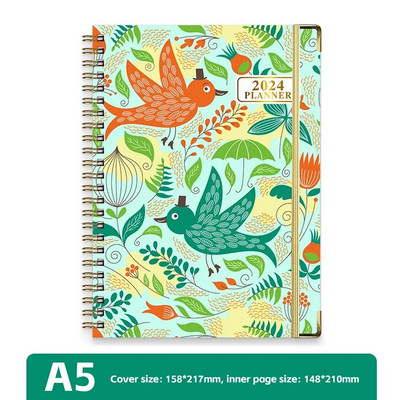 2024 A5 angol tervező Jegyzetfüzet Heti Tervező Napirend Cél Szokás Ütemezés Folyóirat Jegyzetfüzet Irodaszerek Irodai tanszerek