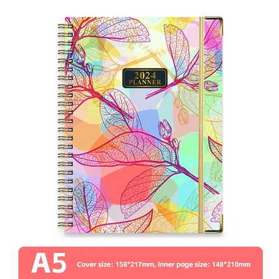 2024 A5 angol tervező Jegyzetfüzet Heti Tervező Napirend Cél Szokás Ütemezés Folyóirat Jegyzetfüzet Irodaszerek Irodai tanszerek