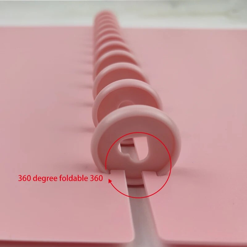 Sēņu caurumu iesiešana A4 krāsu dienasgrāmatas piezīmjdatora vāks ar vaļīgām lapām ar elastīgu siksnu 11 gab.