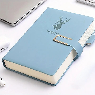 360 puslapių aukščiausios kokybės popierinio A5 formato minimalistinio viršelio užrašų knygelė su magnetine sagtimi, kad būtų lengva nešiotis įvairių spalvų