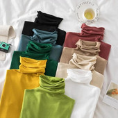 Γυναικείο πουλόβερ 2023 Νέο φθινοπωρινό χειμωνιάτικο πουλόβερ με ζιβάγκο Jumper Casual Basic πουλόβερ πλεκτά μπλουζάκια Λεπτό μασίφ μαλακό πλεκτό πουλόβερ