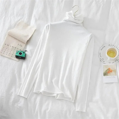 Γυναικείο πουλόβερ 2023 Νέο φθινοπωρινό χειμωνιάτικο πουλόβερ με ζιβάγκο Jumper Casual Basic πουλόβερ πλεκτά μπλουζάκια Λεπτό μασίφ μαλακό πλεκτό πουλόβερ