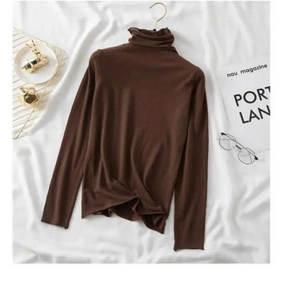 Γυναικείο πουλόβερ 2023 Νέο φθινοπωρινό χειμωνιάτικο πουλόβερ με ζιβάγκο Jumper Casual Basic πουλόβερ πλεκτά μπλουζάκια Λεπτό μασίφ μαλακό πλεκτό πουλόβερ