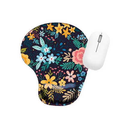 Ergonomisks peles paliktņa plaukstas balsts Neslīdošs gumijas rakstāmgalda paklājiņa paliktnis zem rokas Biroja peles paklāja aproce Rokas locītavas atbalsta piederumi