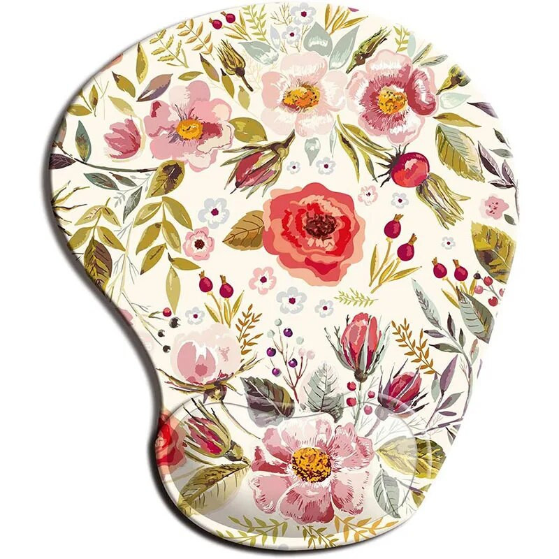 Ergonomisks peles paliktņa plaukstas balsts Neslīdošs gumijas rakstāmgalda paklājiņa paliktnis zem rokas Biroja peles paklāja aproce Rokas locītavas atbalsta piederumi