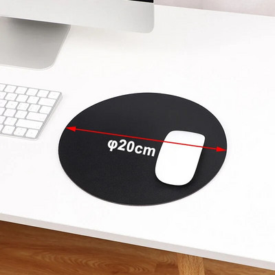 PU ādas datora peles paliktnis 21x25 cm divpusēja ūdensnecaurlaidīga virsma datora pelei maza izmēra galda paklājiņš Biroja piederumi