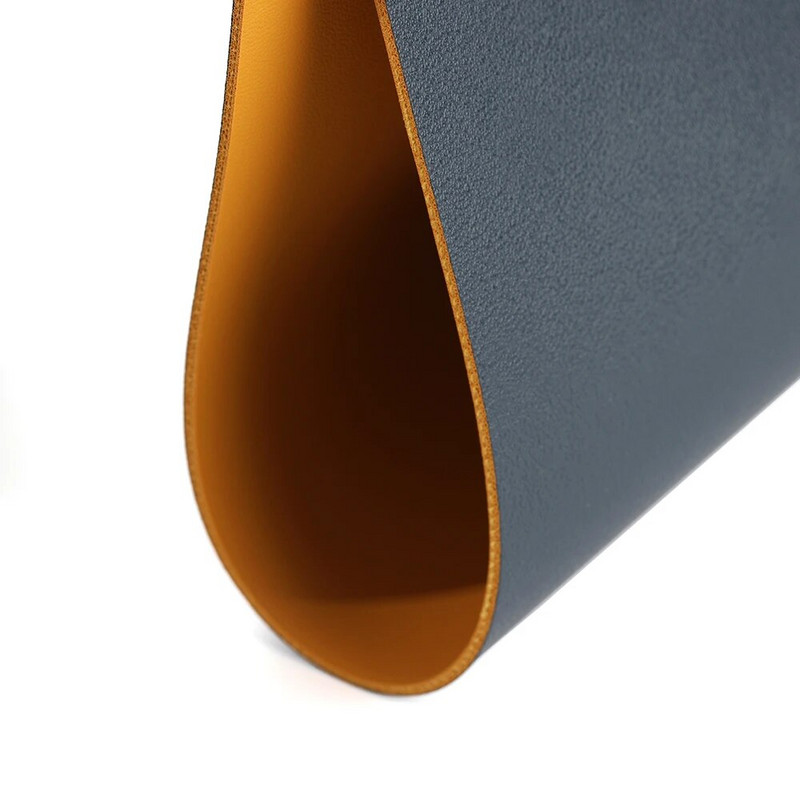 PU ādas datora peles paliktnis 21x25 cm divpusēja ūdensnecaurlaidīga virsma datora pelei maza izmēra galda paklājiņš Biroja piederumi