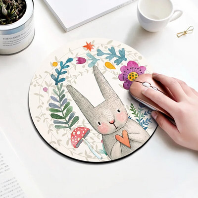200mm Kawaii Round Mouse Pad Desk Pad Laptop Mouse Mat για υπολογιστή γραφείου Πληκτρολόγιο υπολογιστή γραφείου Αντιολισθητικό ελαστικό επιτραπέζιο χαλάκι коврик для мыши