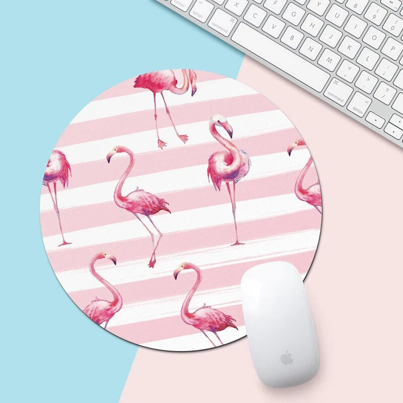 200 mm Kawaii apaļais peles paliktnis rakstāmgalda paliktnis klēpjdatora peles paklājiņš biroja datoram datora tastatūras neslīdošs gumijas rakstāmgalda paklājiņš коврик для мыши