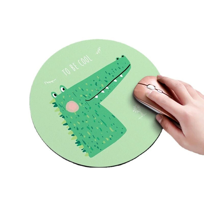 200 mm Kawaii apaļais peles paliktnis rakstāmgalda paliktnis klēpjdatora peles paklājiņš biroja datoram datora tastatūras neslīdošs gumijas rakstāmgalda paklājiņš коврик для мыши