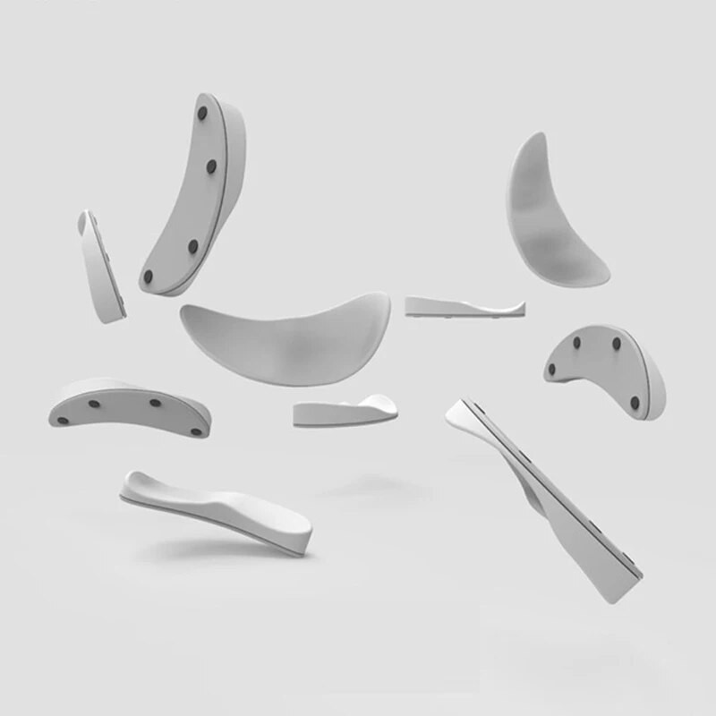 Praktisks dekompresijas peles paliktnis, radošs neslīdošs plaukstas balsta atbalsta paklājiņš, silīcija datora peles paliktnis, vairumtirdzniecība