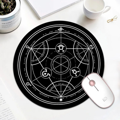 Kawaii apaļais peles paliktnis rakstāmgalda paliktnis klēpjdatora peles paklājiņš biroja mājas datoram datora tastatūra Cute peles paliktnis, neslīdošs gumijas galda paklājiņš