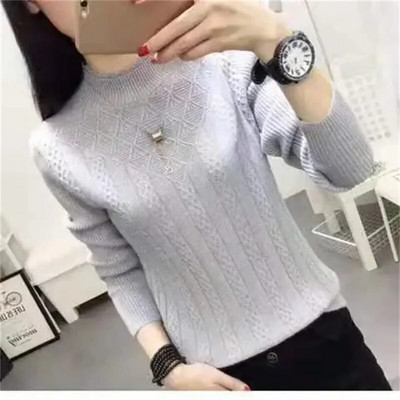 Uus kilpkonnakaelusega kampsun, naine, kootud pluusid, mood naiste kampsunid, talv 2023 termotriibulised pikkade varrukatega sügissoojad topid