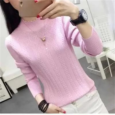 Uus kilpkonnakaelusega kampsun, naine, kootud pluusid, mood naiste kampsunid, talv 2023 termotriibulised pikkade varrukatega sügissoojad topid