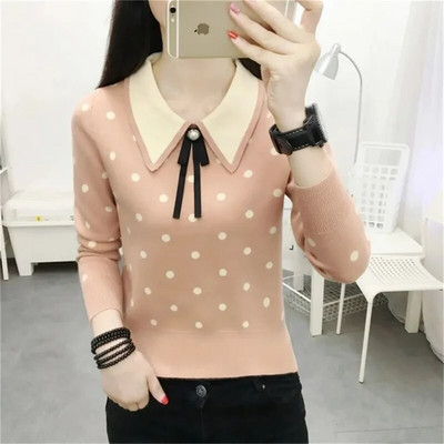 2023. gada jauni sieviešu rudens džemperi sieviešu rudens džemperi, mīksts adīšanas džemperis ar garām piedurknēm ikdienas trikotāžas džemperi apakškrekls