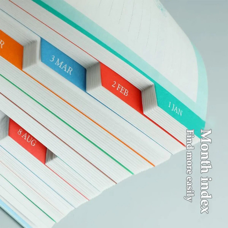 2024 Jan-Dec Planner Σημειωματάριο Ισπανικής/Αγγλικής Γλώσσας A5 PU Δερμάτινο εξώφυλλο Σχολικό Πρόγραμμα Ατζέντας Εβδομαδιαίο Μηνιαίο Ημερολόγιο Οργάνωση