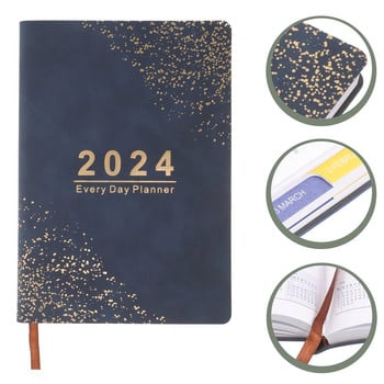 Βιβλίο ατζέντας 2024 Dating Note Pads Planner Καθημερινό Εβδομαδιαίο Έγγραφο Βολικό Ακαδημαϊκό