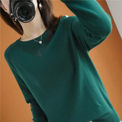 2023. gada jauns rudens ziemas sieviešu džemperis, silts ikdienas džemperis ar izgriezumu, liela izmēra sieviešu džemperi, trikotāžas džemperi.