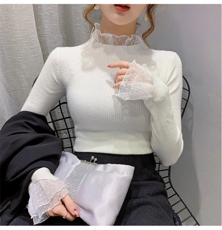 2023 Νέο γυναικείο πουλόβερ με ζιβάγκο κασμίρ Γυναικείο πουλόβερ χειμωνιάτικο πλεκτό Γυναικείο μακρυμάνικο πουλόβερ με χοντρό φαρδύ πουλόβερ