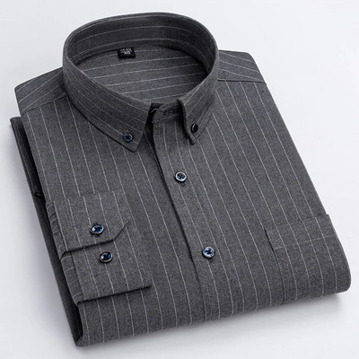 Νέα καρό φανέλα casual πουκάμισα για άνδρες Φθινοπωρινό χειμερινό μακρυμάνικο κανονική εφαρμογή Κλασικό καρό επαγγελματικό πουκάμισο ανδρικά ρούχα